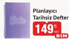 BARBİE PLANLAYICI TARİHSİZ DEFTER fiyat ve kampanya bilgisi